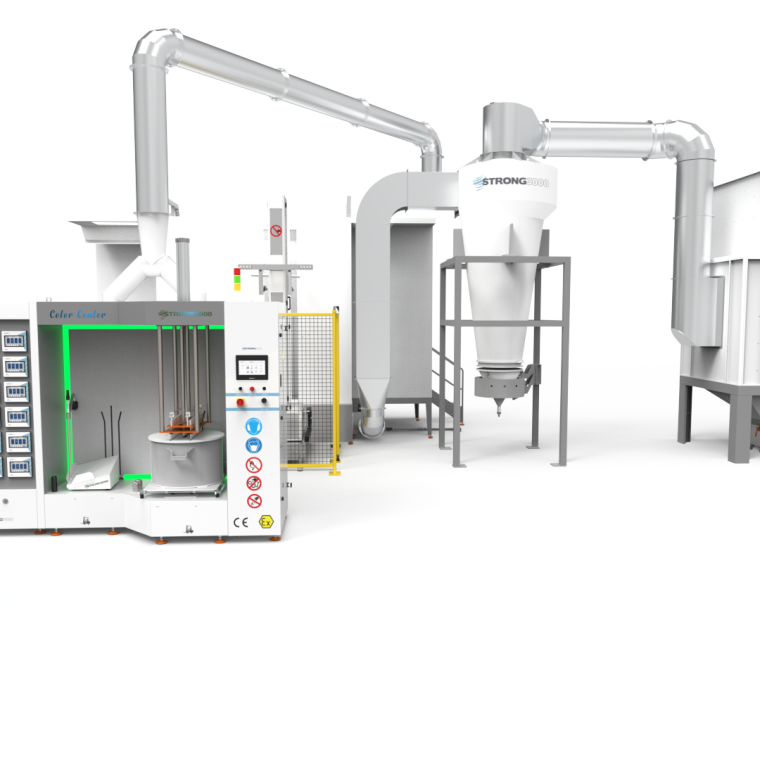 Toz boya tesisl, plastik kabin